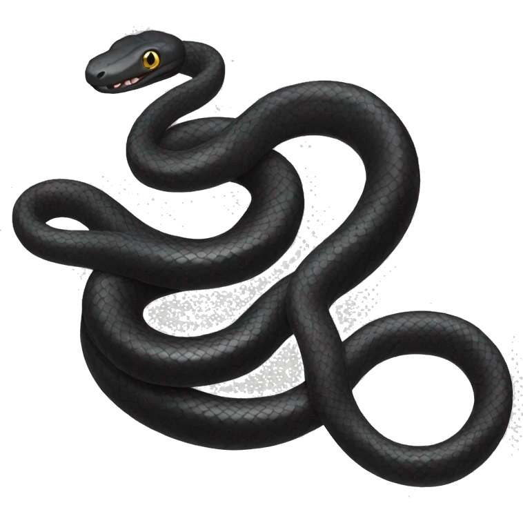 Black snake emoji