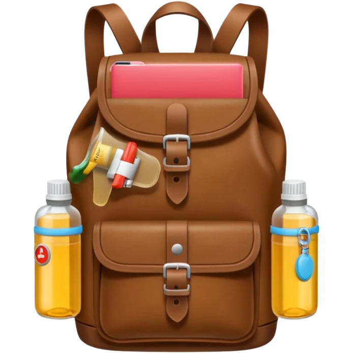 EpiPen in backpack purse emoji