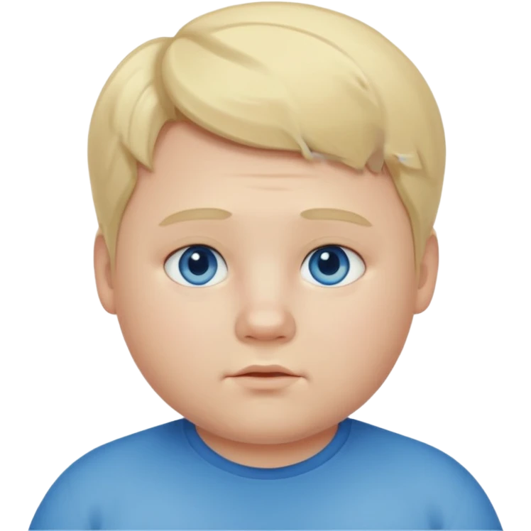 fat inbred blonde boy emoji