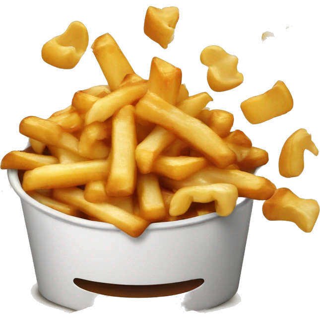 poutine qui mange une poutine emoji