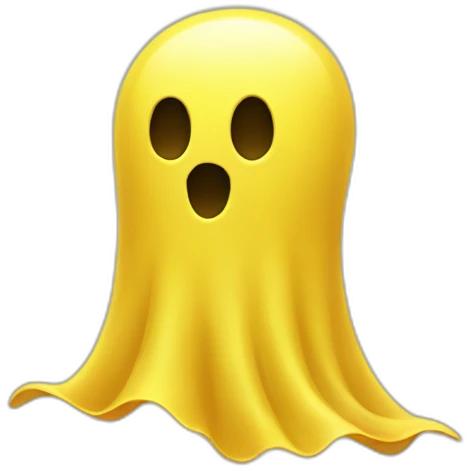 Yellow Ghost emoji
