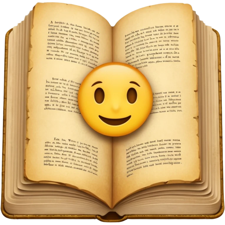 An open book emoji