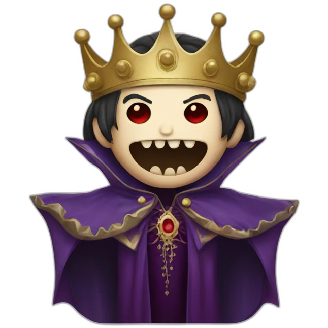 Opium vampire with crown emoji