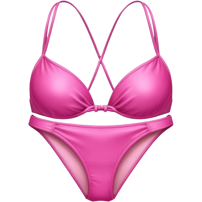 un emoji de un bikini rosa emoji