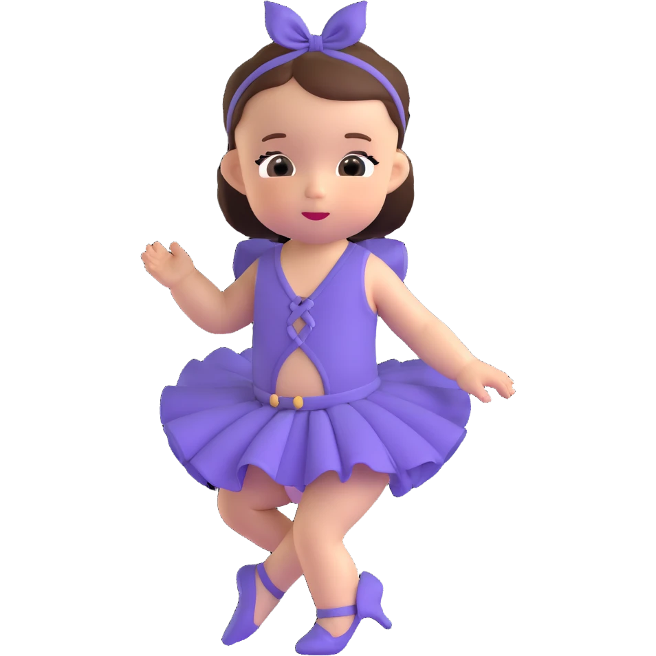 white baby girl dancer emoji