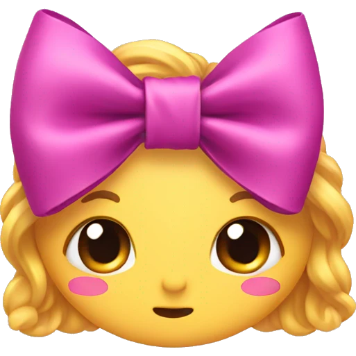 cute bow emoji