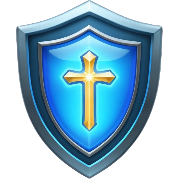 shield with a luminous aura emoji