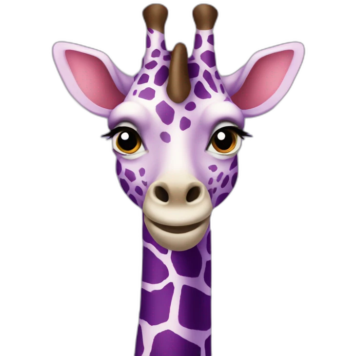 PURPLE GIRAFFE emoji