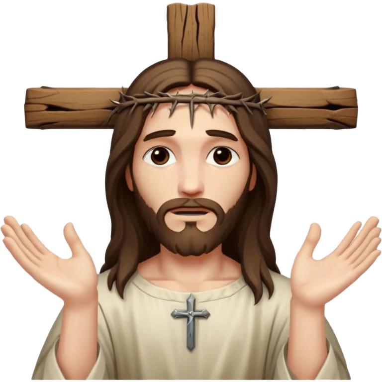 Jesus on the cross emoji