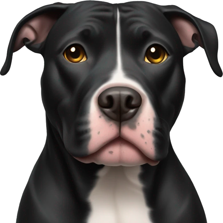 Black pit bull emoji