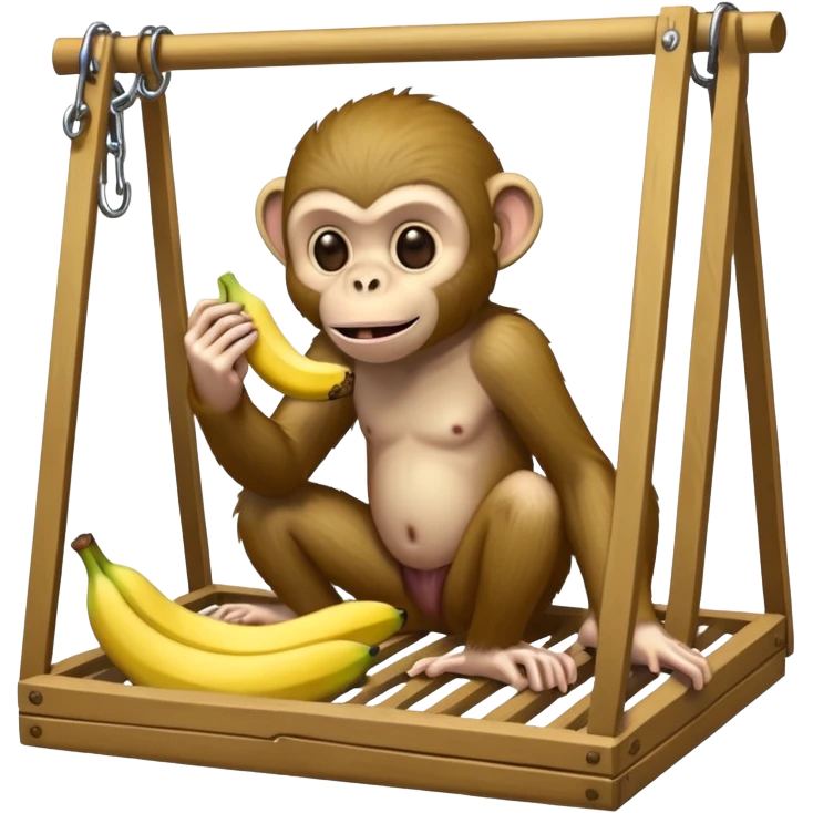 Make a monkey eating a banana in a trap to the trap of a trap and a gay zombie is waiting emoji