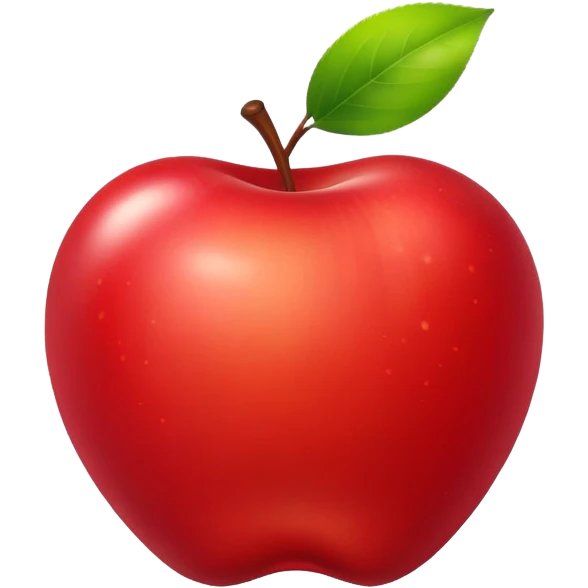 shining glowing Apple emoji