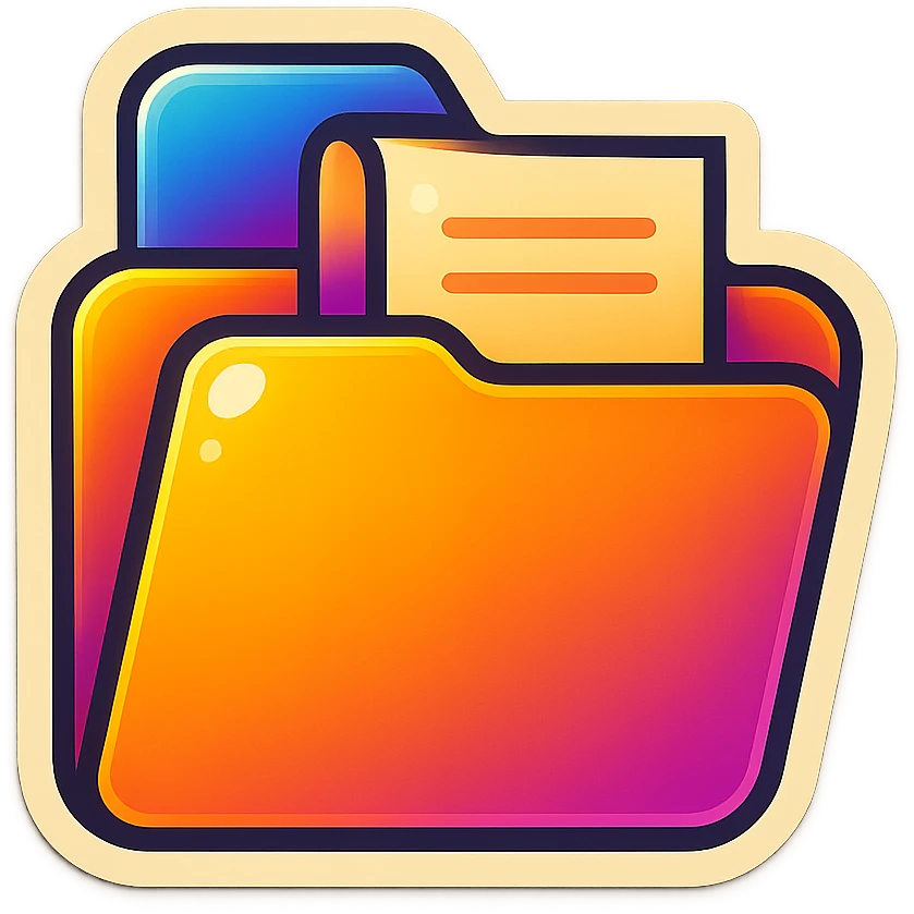 folder for paper emoji