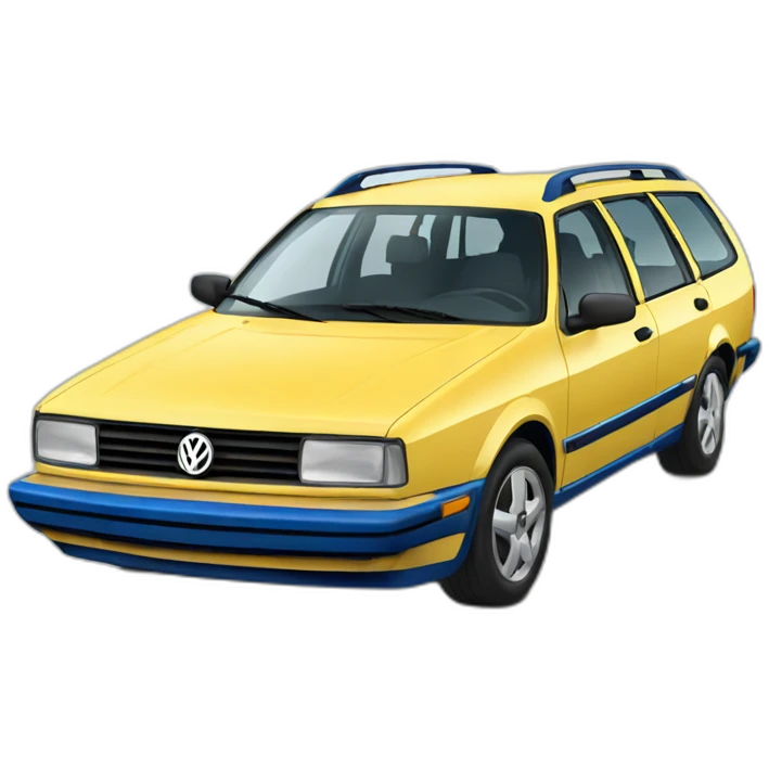 blue vw passat b4 variant emoji