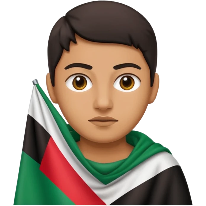 give me one face emoji for palestine emoji