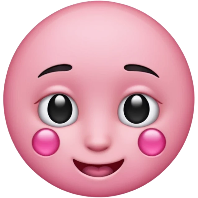 Pink emoji with piercings emoji