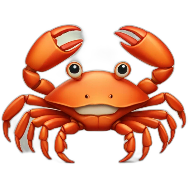 crab wearing a shirt emoji