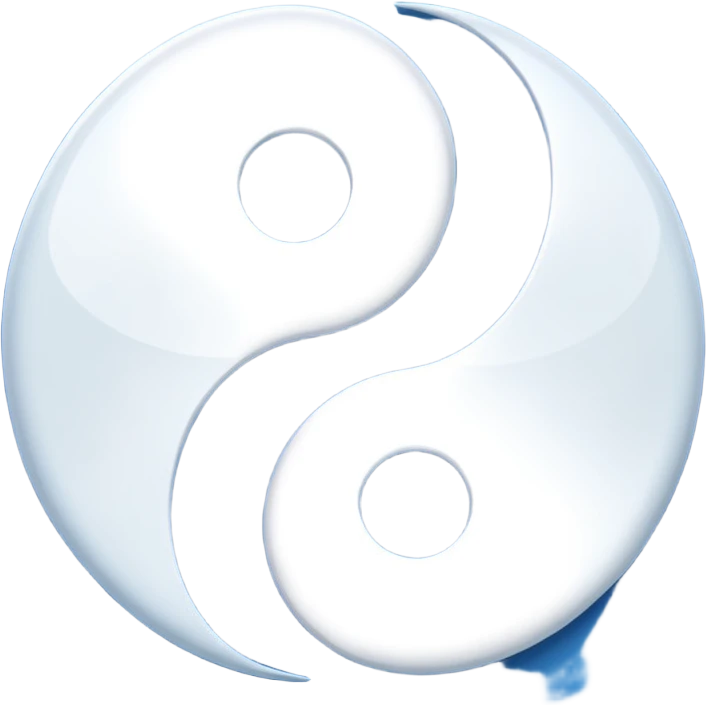 blue ying yang emoji