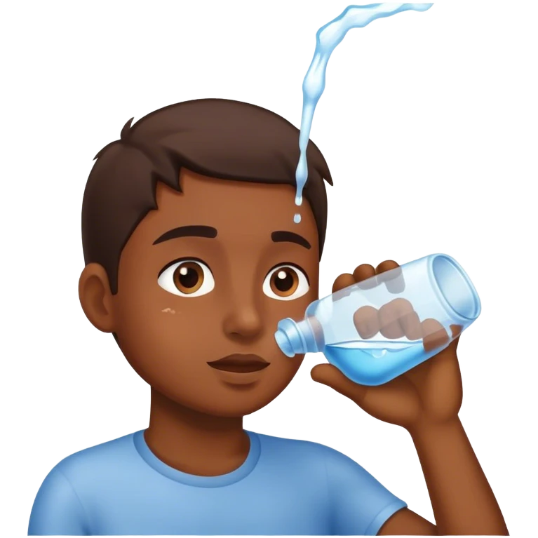a person drink water emoji