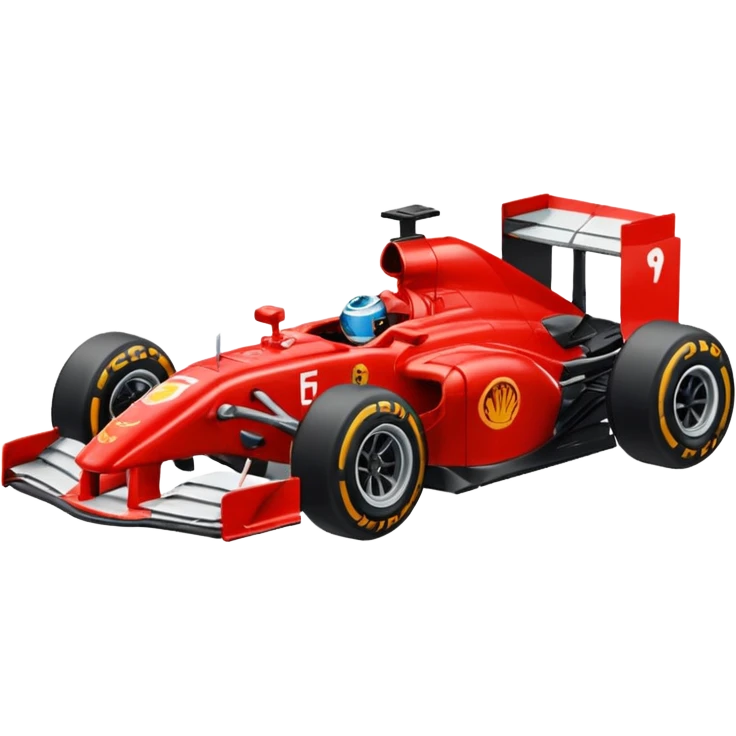 Kırmızı F1 aracı emoji