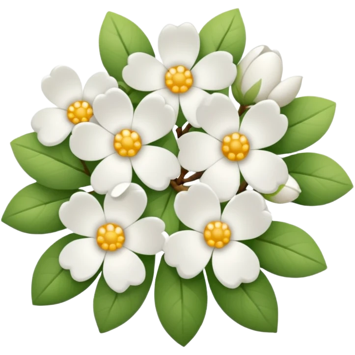 White blossom  emoji