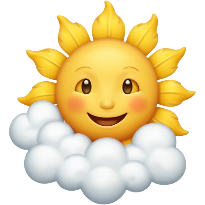 Sunny Cloud, with happy sun emoji