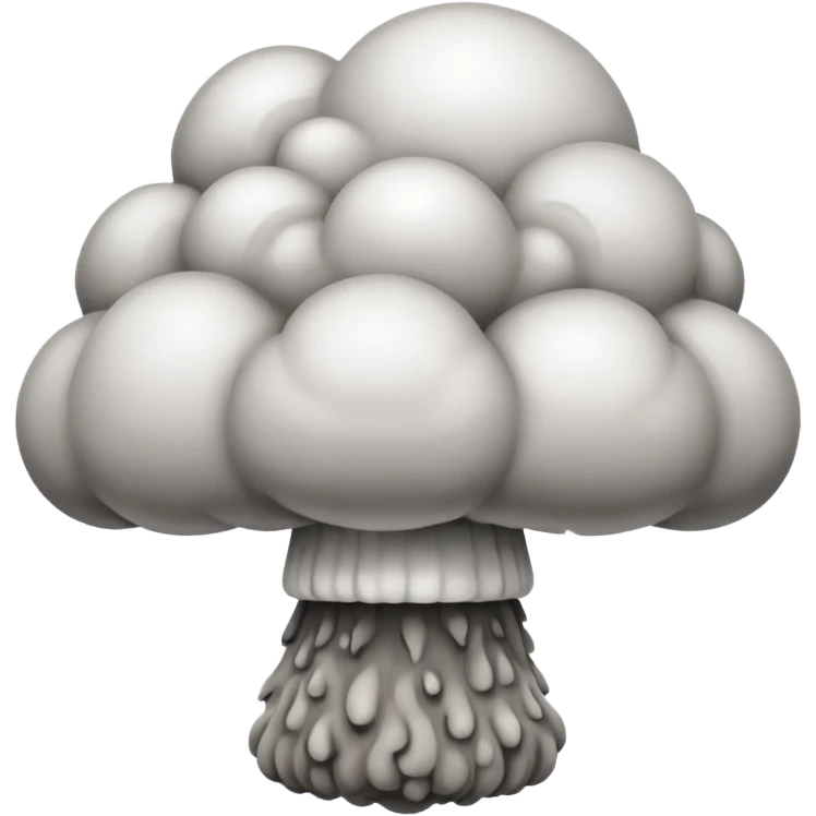 An emoji that depicts the cloud of a nuclear explosion emoji