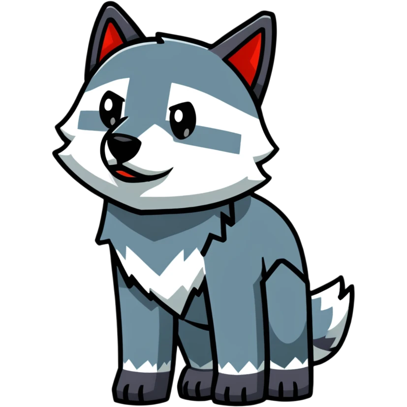 Minecraft wolf emoji