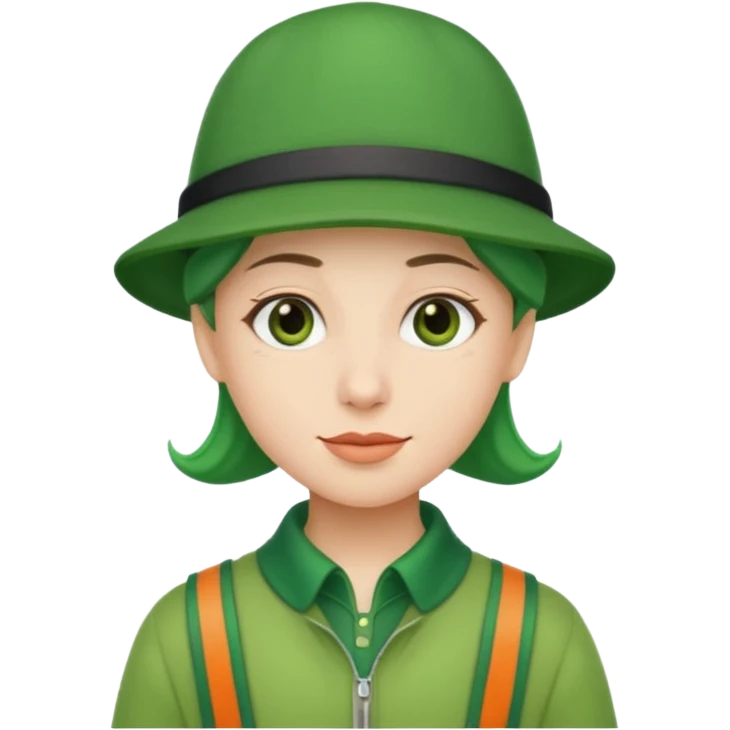 Character with Green Hats emoji