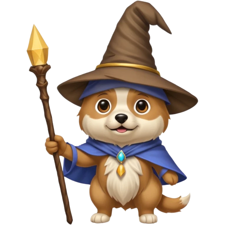 Dog wizard emoji
