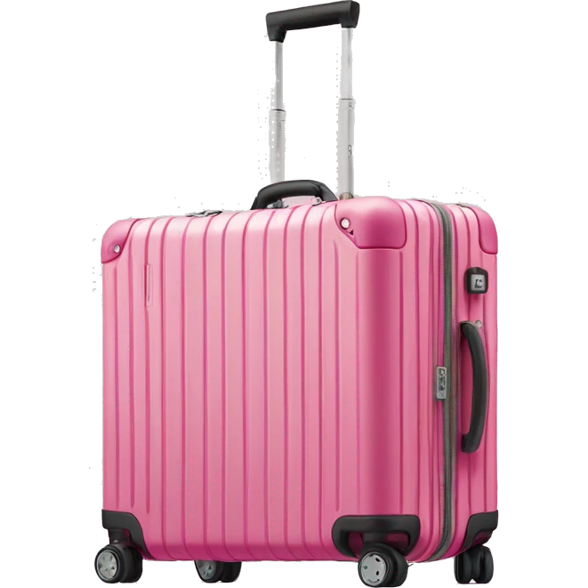 Rimowa suitcase pink emoji