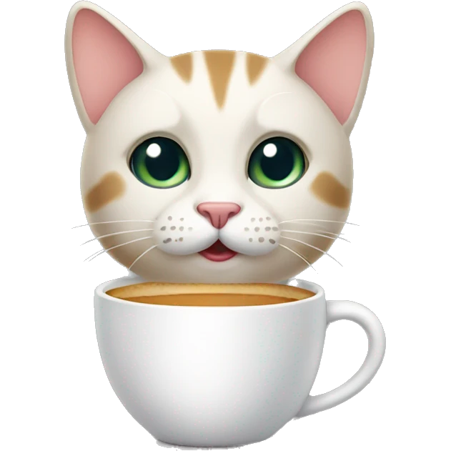 Cat with cup emoji
