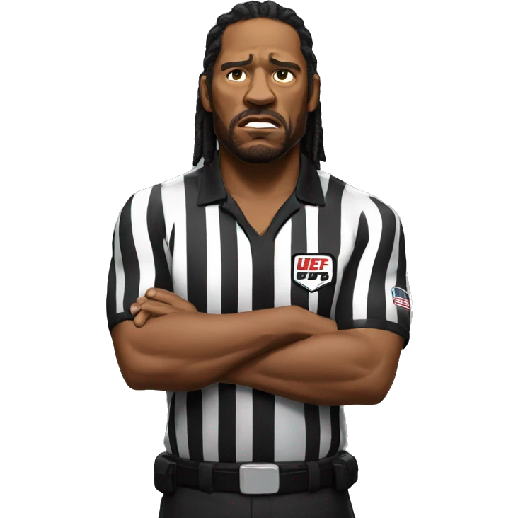 ufc referee herb dean shrugging his shoulders emoji