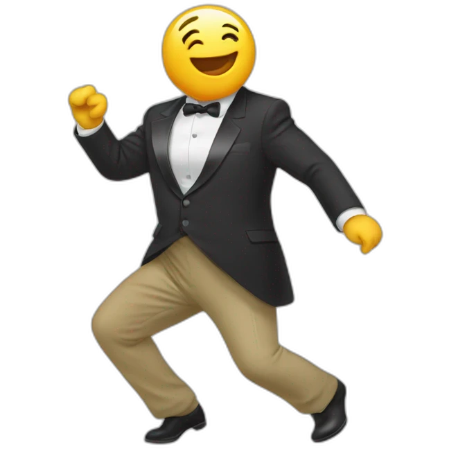 un comcombre qui danse emoji