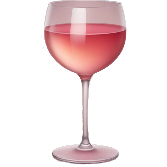 Glass of rose wine  emoji