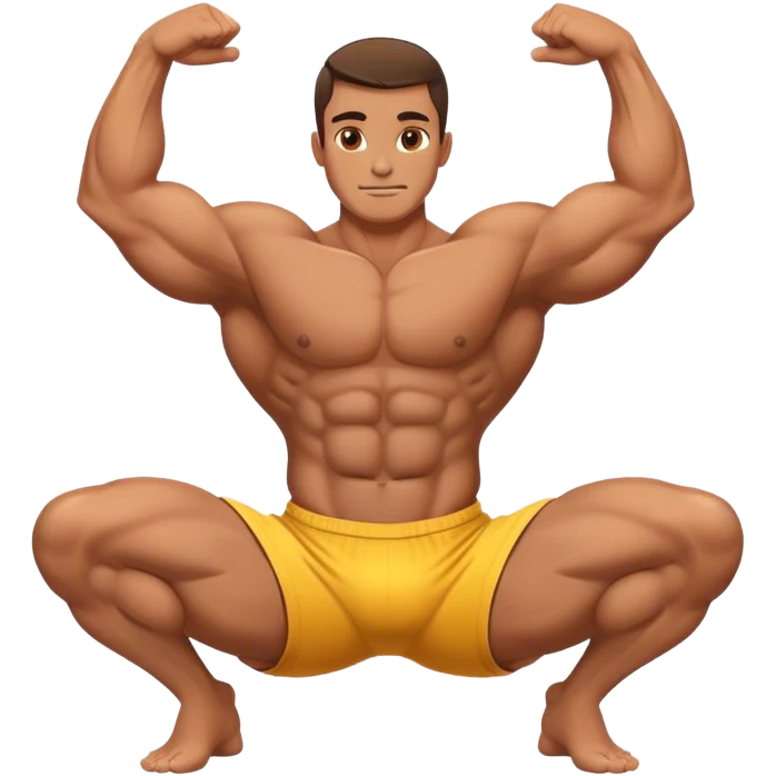 bodybuilder warm-up emoji