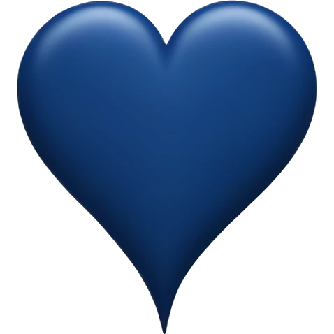 heart dark blue emoji
