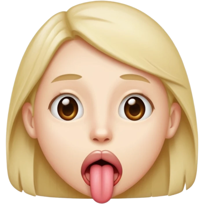 longer tongue no background emoji