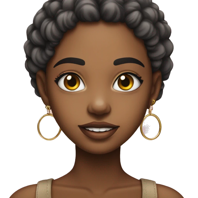 menina loira com piercing no nariz emoji
