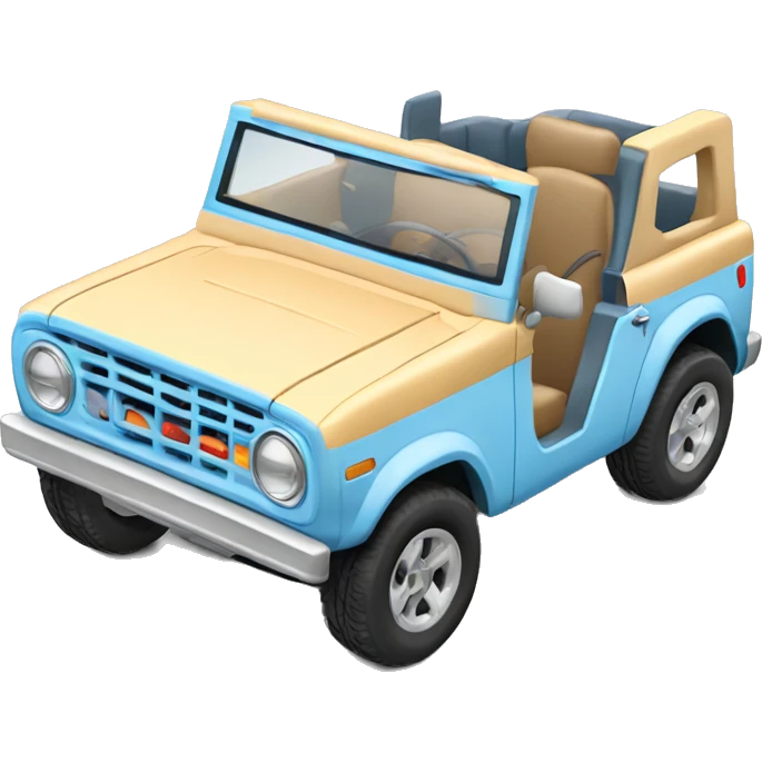 baby blue bronco car emoji