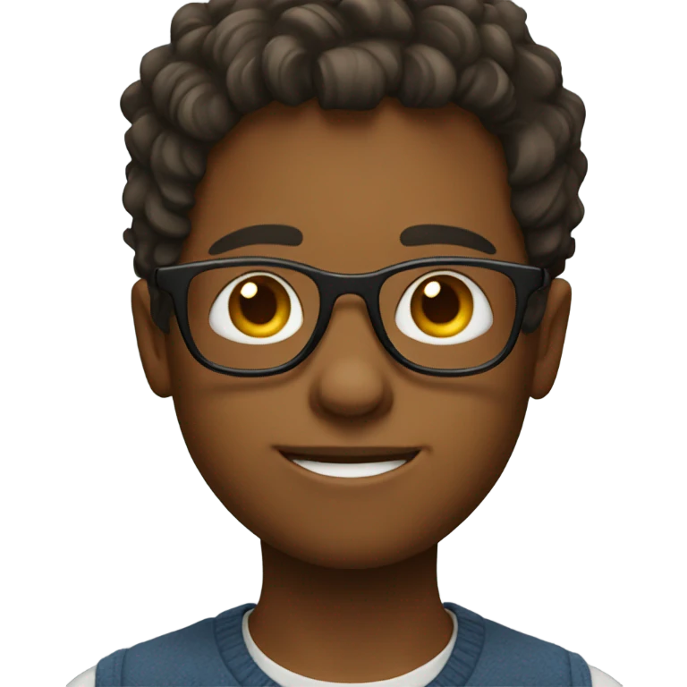 boy with glasses emoji