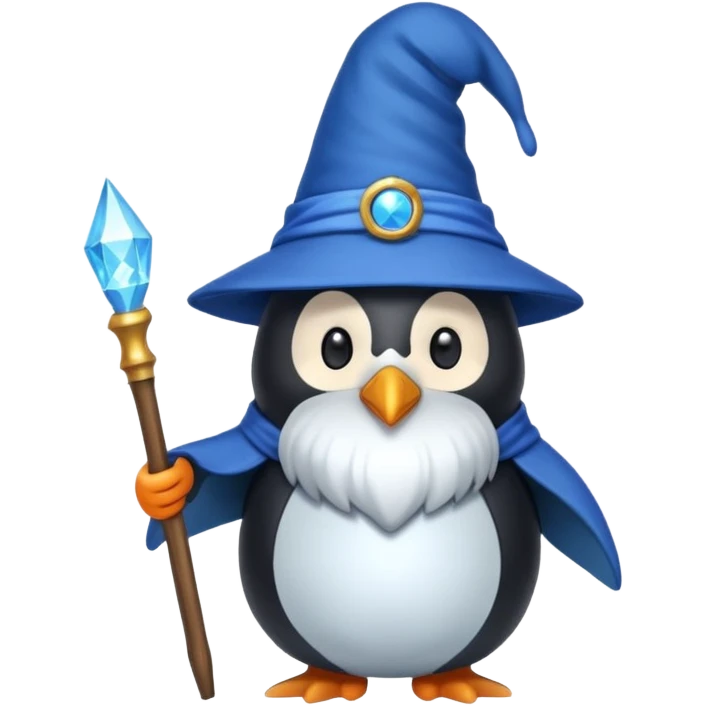 Penguin Wizard emoji