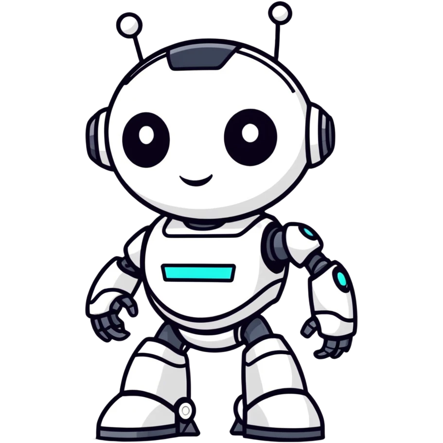 friendly robot emoji