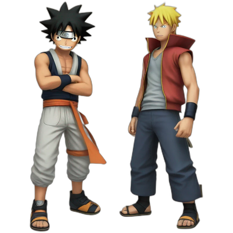 naruto vs luffy emoji