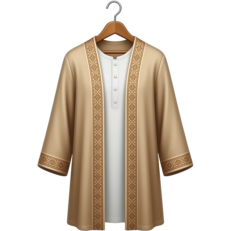 long arab dishdasha in hanger emoji