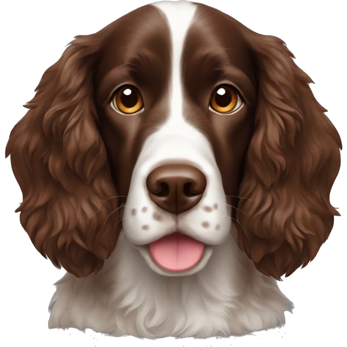 Brown Springer spaniel emoji