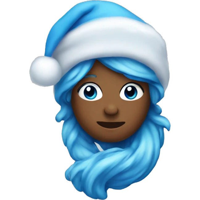 Blue aesthetic Christmas emoji’s  emoji