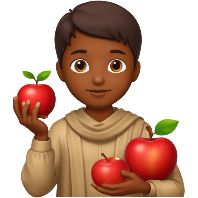 visnu god with an apple emoji