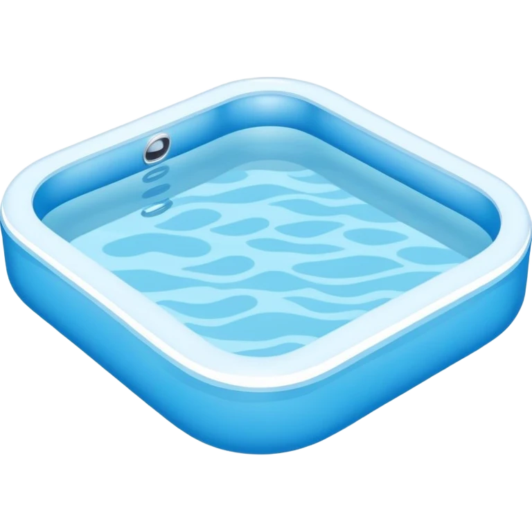swimming pool with water emoji