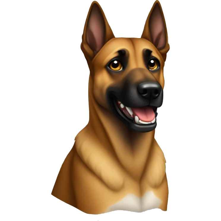 malinois dog aboie danger emoji